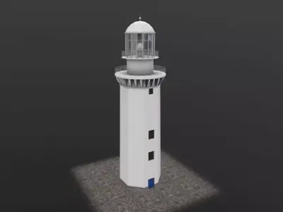 Light House Doobskiy Low-poly 3D model