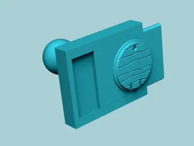 Stamp 111 LOTR Hobbit Door - Fondant Decoration Maker Toy 3D print model