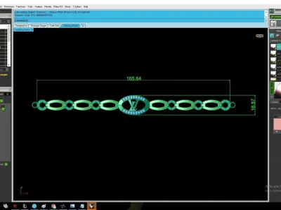 Luxury Oval Link Chain Bracelet Design  2875 3D print model