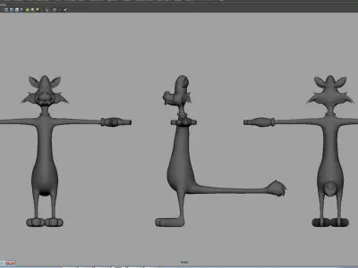 cat tom cartoon 3d model 3D model