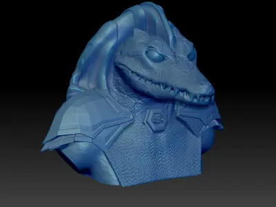 Egyptian God Sobek - Anubis Bust   3D print model