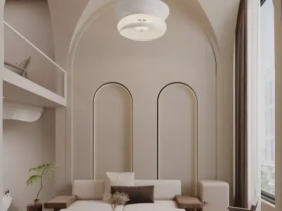 Modern apartment interior 3D model