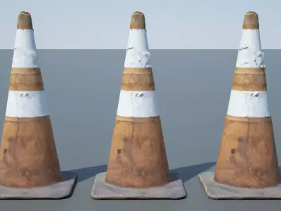 Traffic Cone 3D model