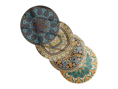 round carpet 25 3D model