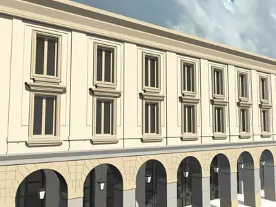 European arcade 3D model