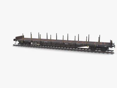 CFR Flat Rail Car v3 3D model
