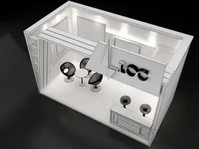 Booth Exhibition Stand a234  3D model