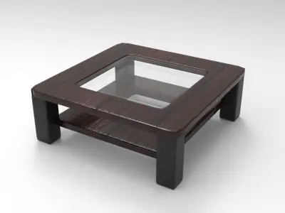 Coffee Table Low-poly 3D model 3