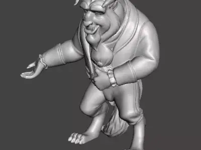THE BEAST SCULPTURE FIGURE MODEL STATUE TOY ORNAMENT 3D print model