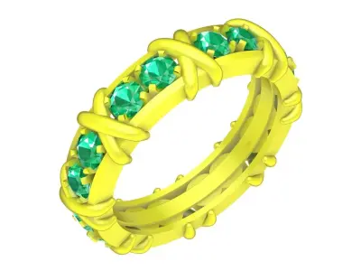 A438 Luxury Diamond Women Ring 3D Model 3D print model