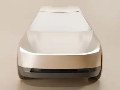 Tesla Cybercab Robotaxi Realistic Ready-for-Use High-Poly  3D model