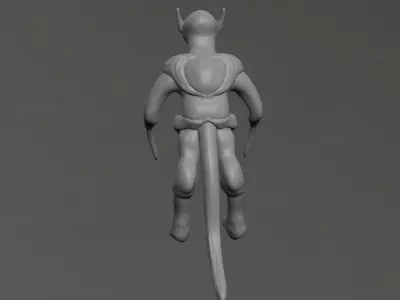 Goblin cat Low-poly 3D model