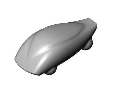 Miniature vehicle automotive speed sculpture N011 3D print model