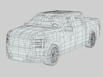 Shelby F-150 Super Snake 2024 Low-poly 3D model