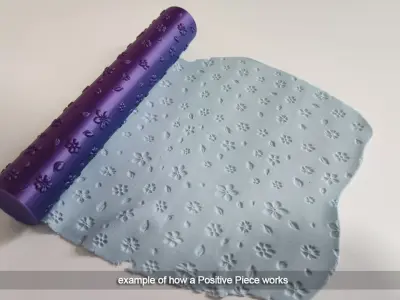 Texture Roll 05 - Hearts Positive - Decoration Maker 3D print model