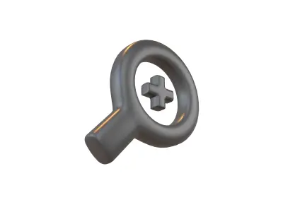 Zoom In Symbol v1 002 Low-poly 3D model