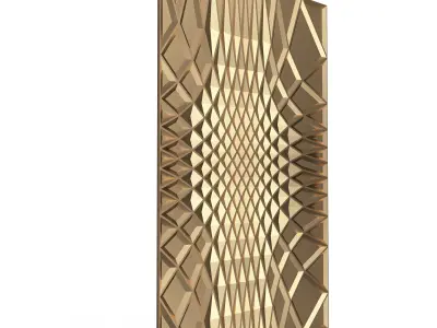 3D Wall Panel 011 Low-poly 3D model