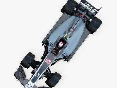Haas VF17 Low-poly 3D model