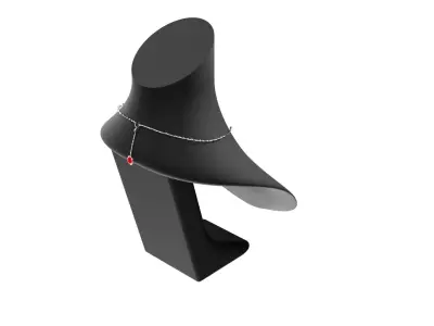 General Ruby Necklace Free 3D model