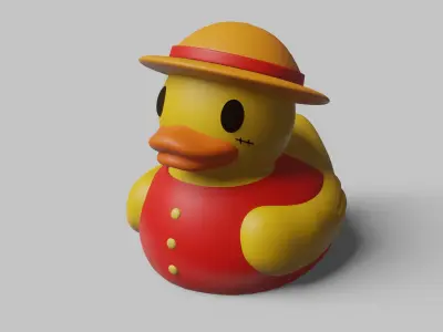 Strawduck Luffy 3D print model