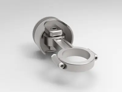 Piston - connecting rod 3D model