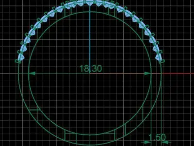 Tiny Diamond Golden Engagement Ring  3D print model