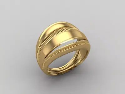 Women Ring Plain Ring Ready STL 3DM Models Womens Rings 3D print model 20