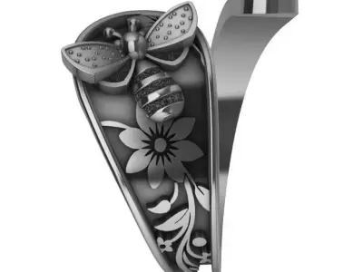 RING BEE OPEN 3D print model