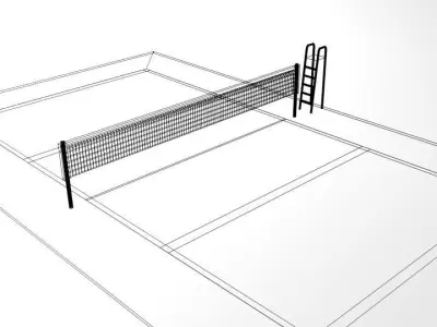 Game Court - Volleyball 3D model