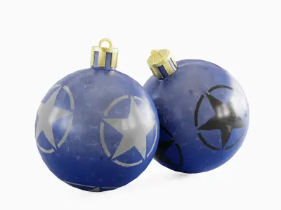 Christmas Tree Ornament 04 Low-poly 3D model