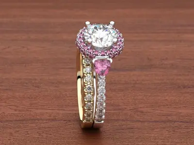 Bridal Sets 3 with rubin 3D print model