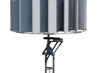 Wind turbine Low-poly 3D model