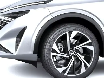 Nissan Qashqai with interior 2025 3D model