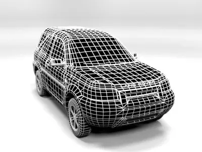 LAND ROVER FREELANDER 3 DOOR LOWPOLY Low-poly 3D model