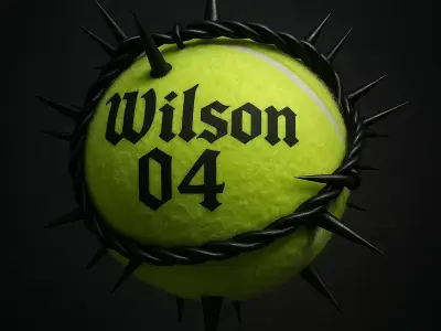 Wilson Tennis Ball Thorn toy 3D print model