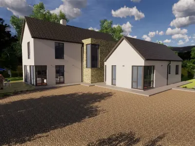 House and garden model 3D model