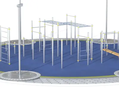 Playground Low-poly 3D model