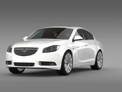 Vauxhall Insignia Hatchback 2009-2013 3D model