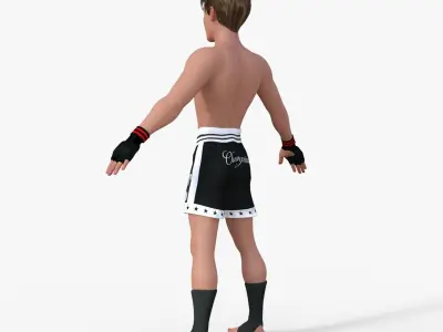 Boxer Boy Character 3D model