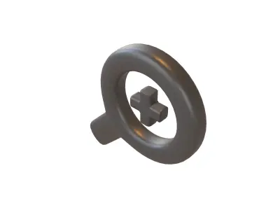 Zoom In Symbol v1 002 Low-poly 3D model