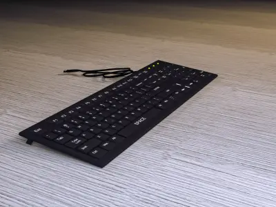 High Poly Keyboard Model  3D model