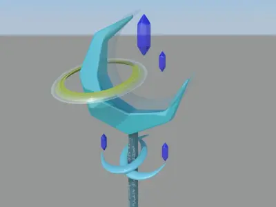 Asept Staff Low-poly 3D model