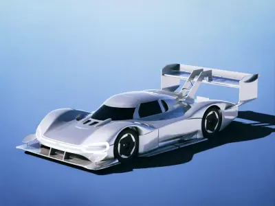 Volkswagen ID R 2018 Low-poly 3D model