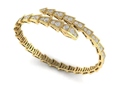 Snake bracelet 1 3D print model