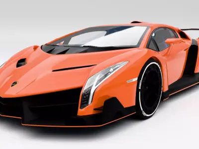 Lamborghini Venevo Low-poly 3D model