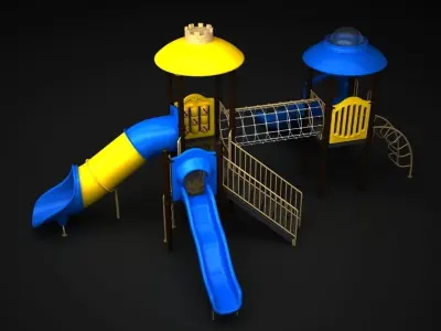 Outdoor Castle 3D model