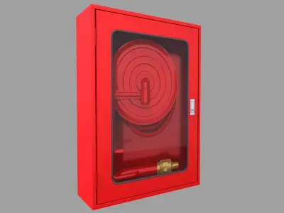 Fire Hose Box Low-poly 3D model
