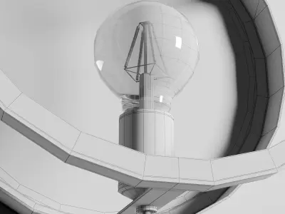 cox cox Round Mesh Wall Light Low-poly 3D model