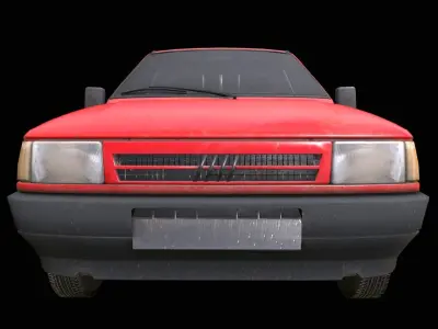 Fiat Fiorino pick up 1997 Low-poly 3D model