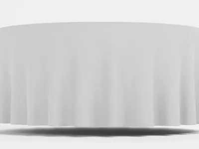 -Tablecloth Round- 3D model